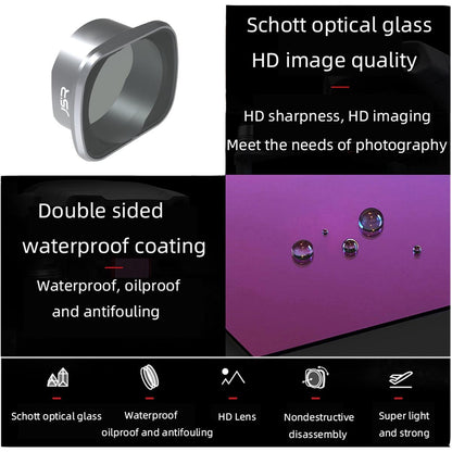 4-in-1 Lens Filter for Dji Fpv with Aluminum Alloy Frame