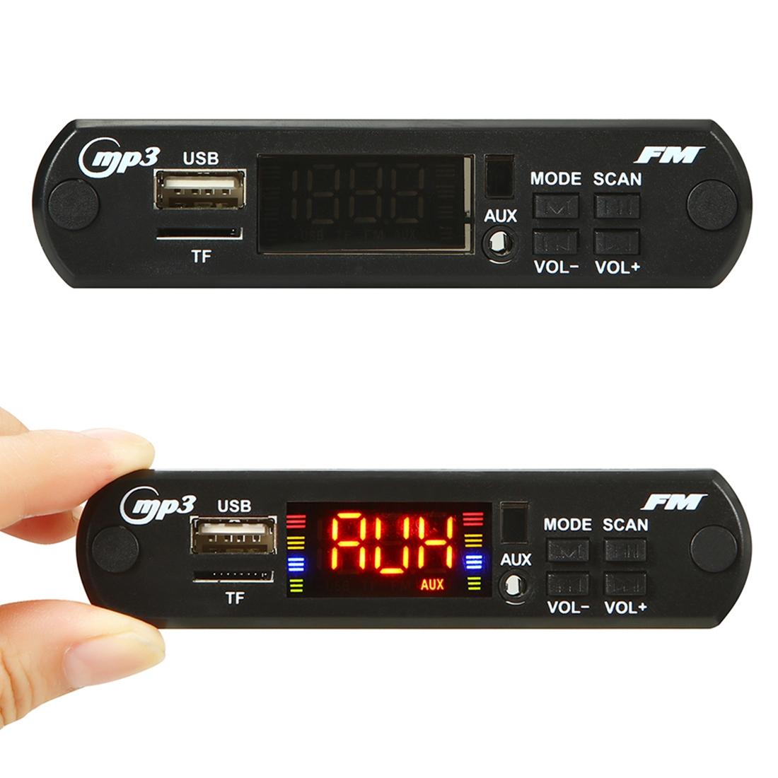 Car Mp3 Player Board W / Bluetooth Fm Radio Tf Usb Remote - 5V