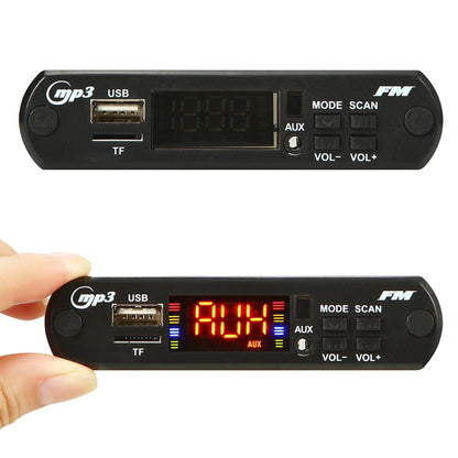 Car Mp3 Player Board W / Bluetooth Fm Radio Tf Usb Remote - 5V
