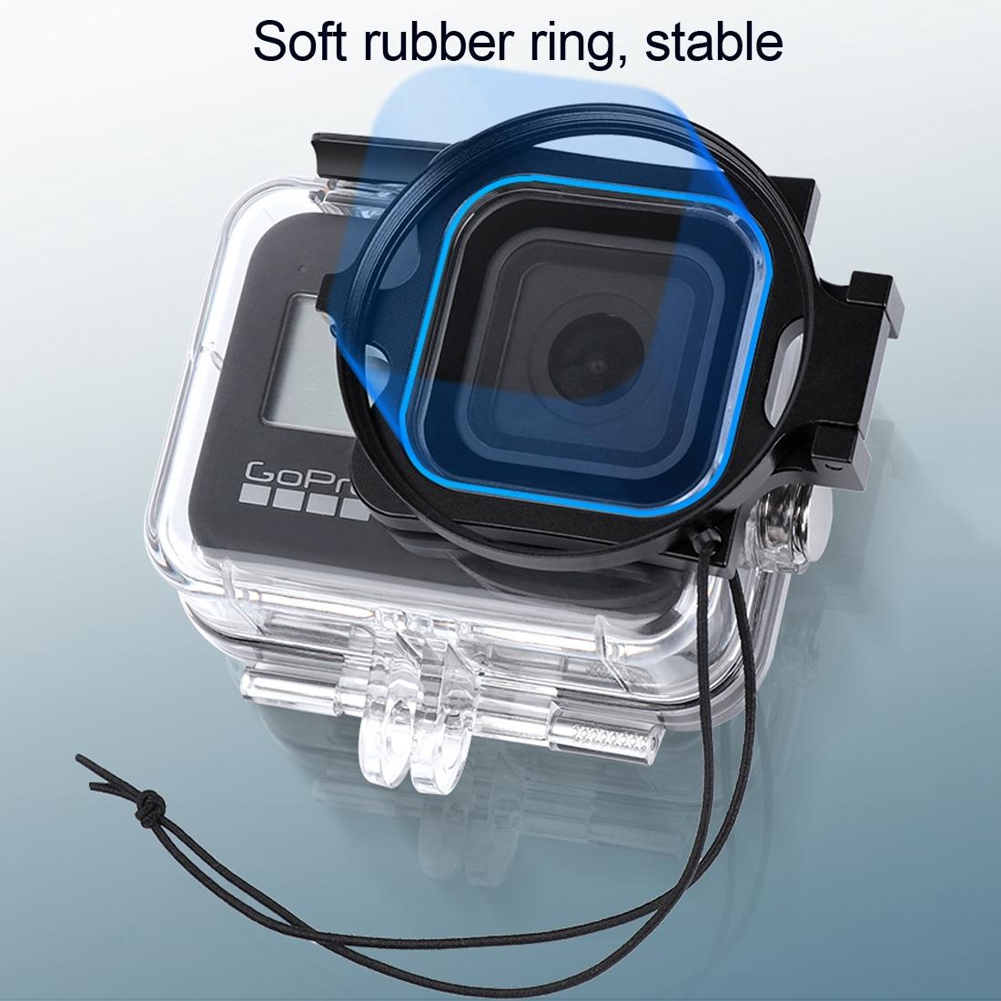 Hero8 Diving Lens Filter Kit with Macro Lens and Waterproof Housing