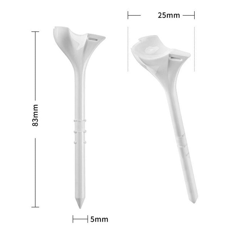 20-pack Golf Ball Tees with 10-degree Angled Spike
