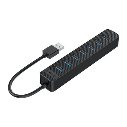 7-Port Usb 3.0 Hub With Black Design