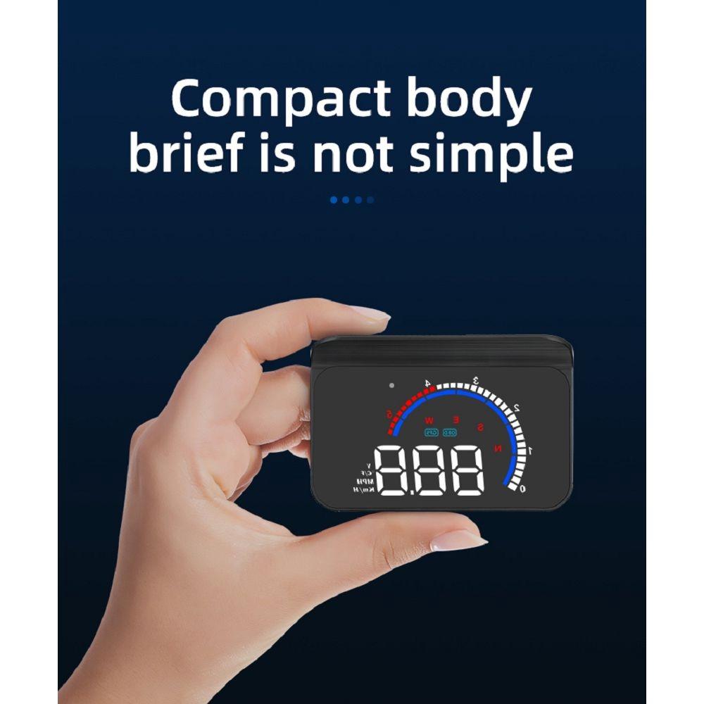 Hud Car Display Overspeed Speed Temp Alarm Obd2 + Gps