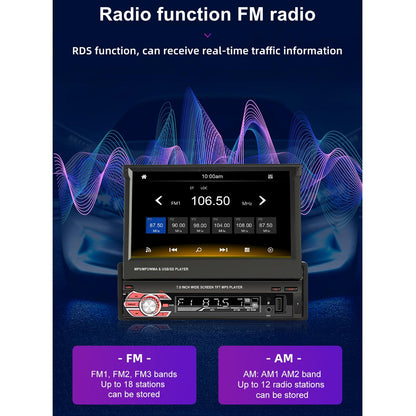 7 Inch Hd Car Mp5 Player W / Gps Bluetooth Mirror Link Fm Tf & Usb