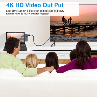 6-In-1 Usb 3.0 Hub With Lan 4K Hdmi Sd And Tf Adapter