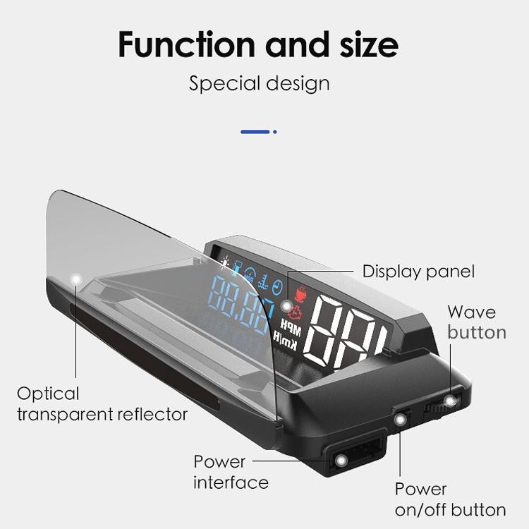 Car Obd2 Hud Display L3 Digital Head Up Screen