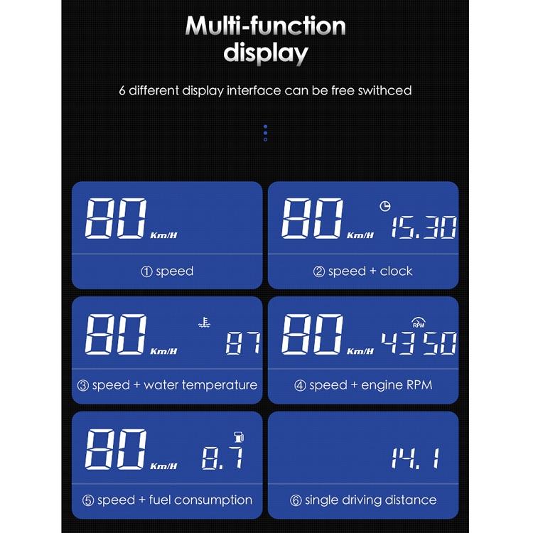 Car Obd2 Hud Display L3 Digital Head Up Screen