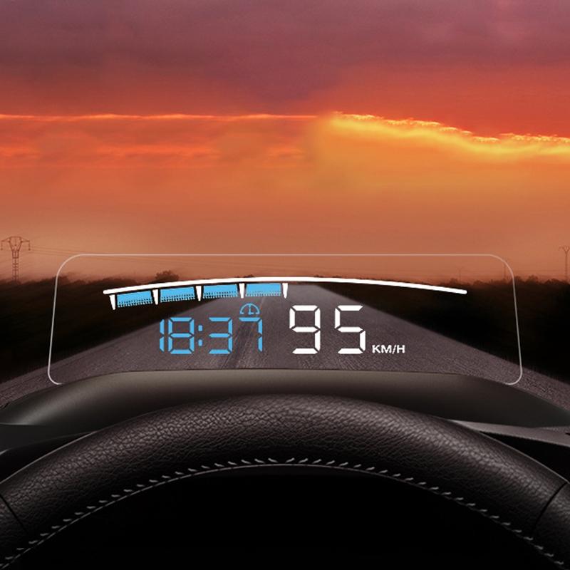 4 Inch Obd Mode Hud Head Up Display For Car Engine Failure Water Temperature Voltage Alarms