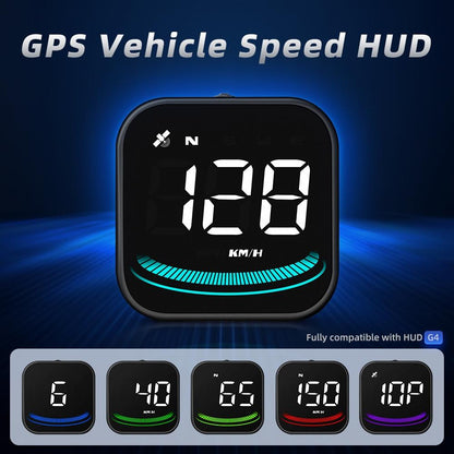 Smart Gps Hud For Car Speedometer & Alarm Reminder