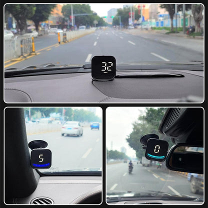 Smart Gps Hud For Car Speedometer & Alarm Reminder