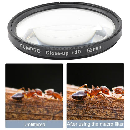 52mm Professional Filter Set for Gopro Hero 7 / 6 / 5 with Adapter and Lens Cap