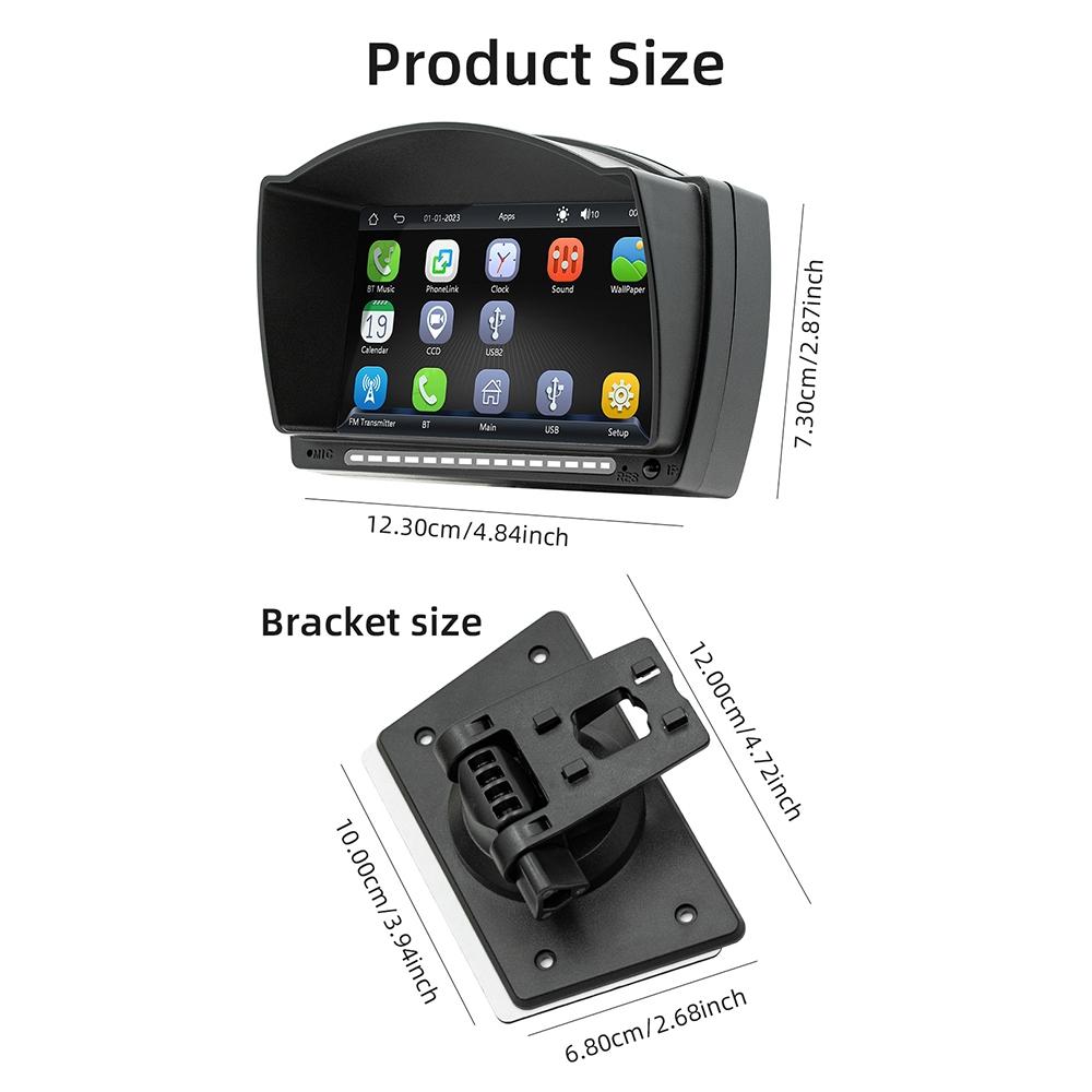 4.7 Inch Car Mp5 Player With Ios Carplay Android Auto Bt Usb Fm