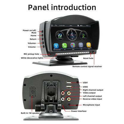 4.7 Inch Car Mp5 Player With Ios Carplay Android Auto Bt Usb Fm
