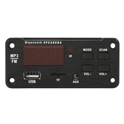 12V Car Bluetooth 5.0 Audio Mp3 Player Board With Remote - Fm Radio Tf Card Usb Aux