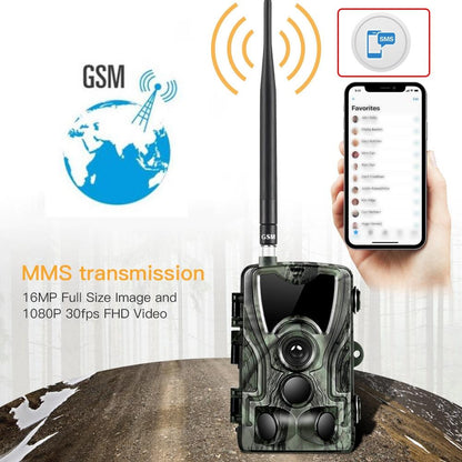 Waterproof Hunting Trail Camera With Night Vision - 120 Degree Pir Angle