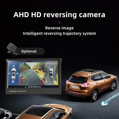7 Inch Carplay Mp5 Player W / Retractable Screen Fm Bluetooth Tf Card - 9601C