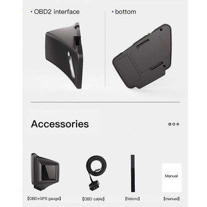 Car Hud Head Up Display Obd Gps Driving Computer Code Table