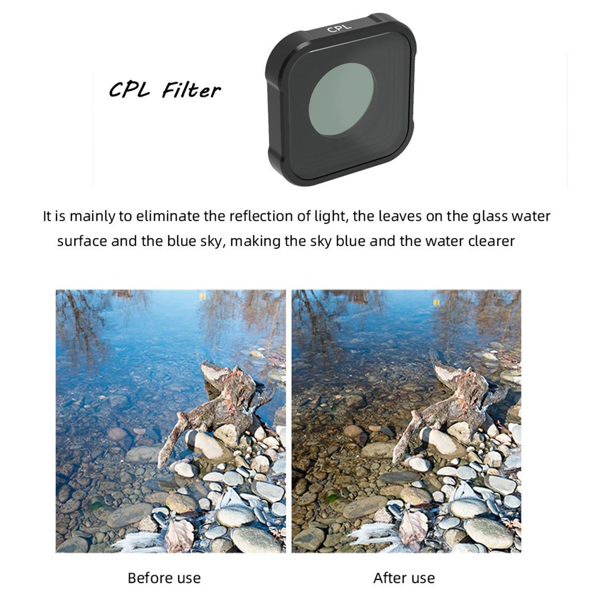Kb Series Lens Filter Set for Gopro Hero10 / 9 - Mcuv Cpl Nd8-32