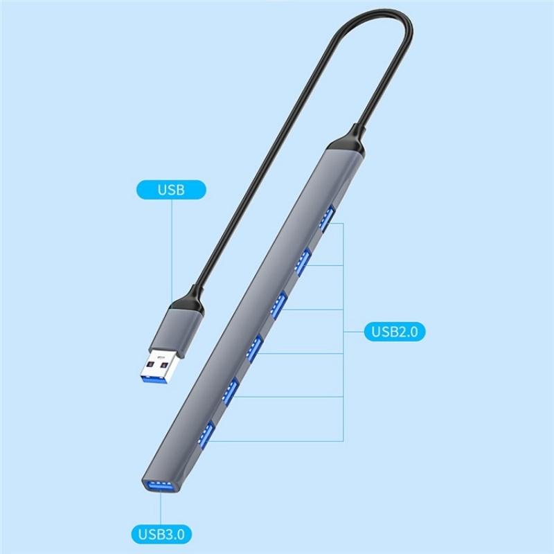 7-Port Usb 3.0 / 2.0 Hub Expansion Dock Station