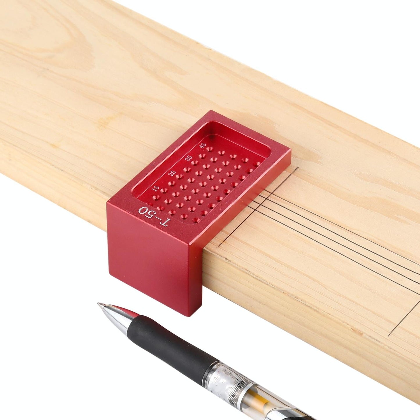 Woodworking L-shaped Ruler for Marking and Fixing - T50 Aluminum Alloy
