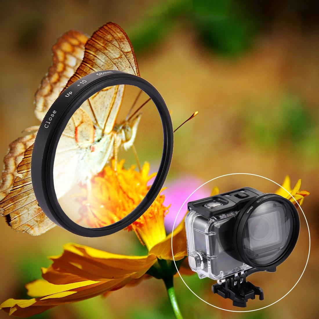 10x Close Up Lens Filter for Gopro Hero7 / 6 / 5 - 58mm Dual Function