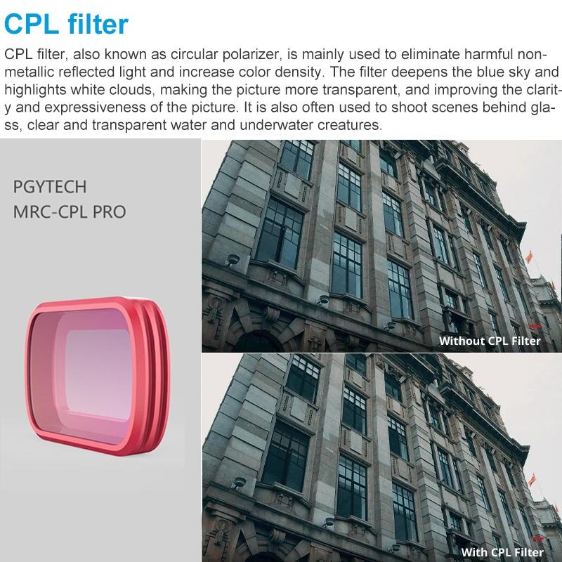 Professional Diving Lens Filter Set for Dji Pocket - Cpl / Nd8 / Nd16