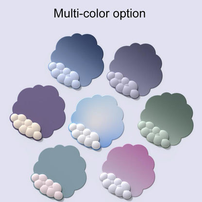 3 Piece Cloudy Gradient Memory Foam Wrist & Mouse Pad Set Blue+Gray - Model 13