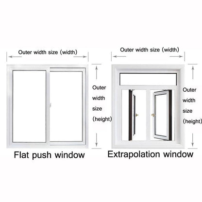 Double-layer Insulation Film for Indoor Windows - Windproof Warm Soundproof - 1.4x1.8m