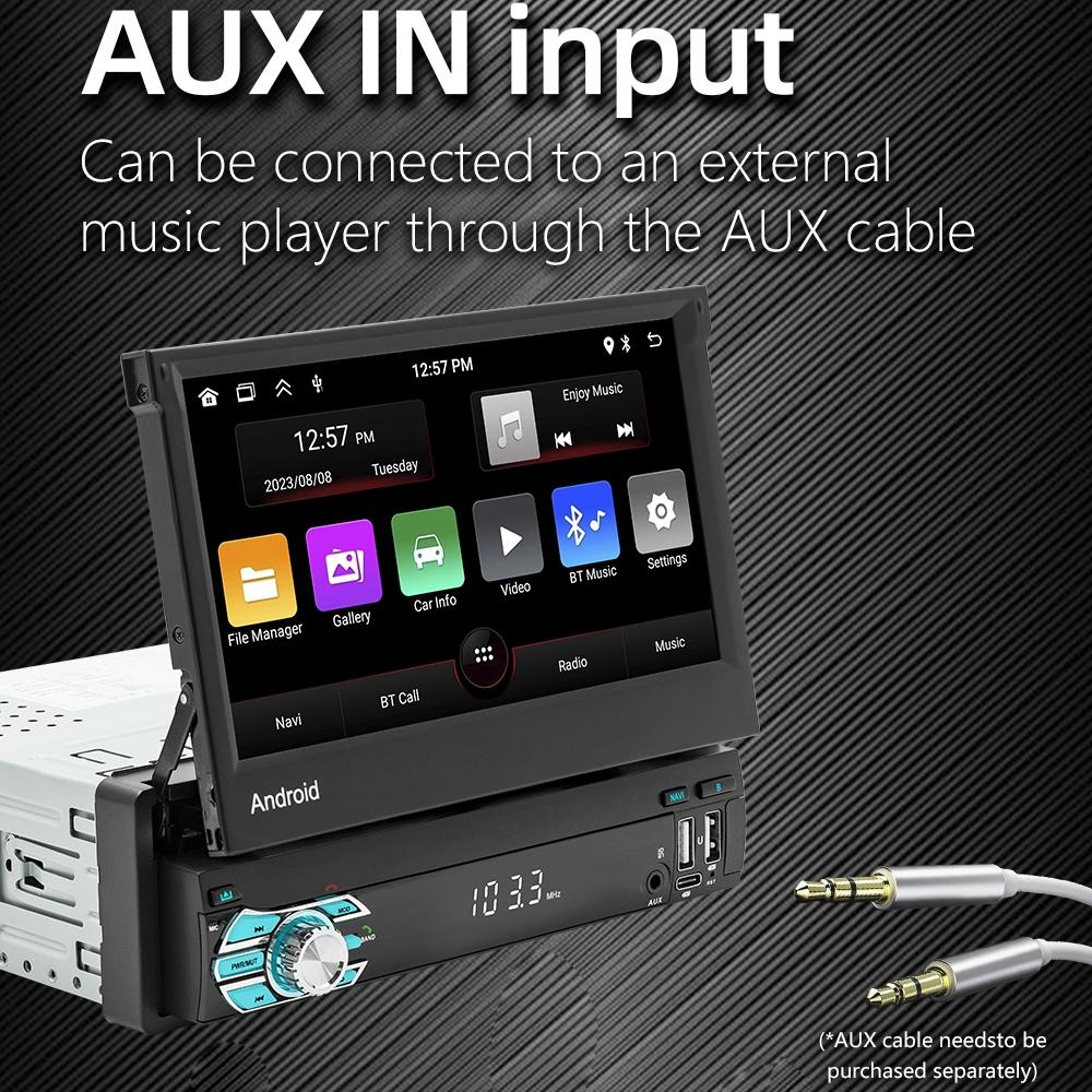 7 Inch Android Car Gps Navigation Bluetooth Stereo Radio Mirror Link Fm Wifi