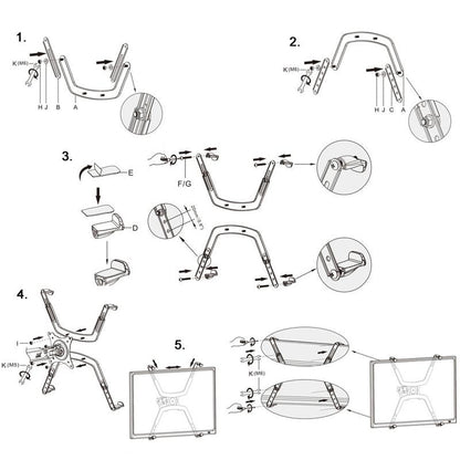 Computer Monitor Stand Accessories - Non-hole Design