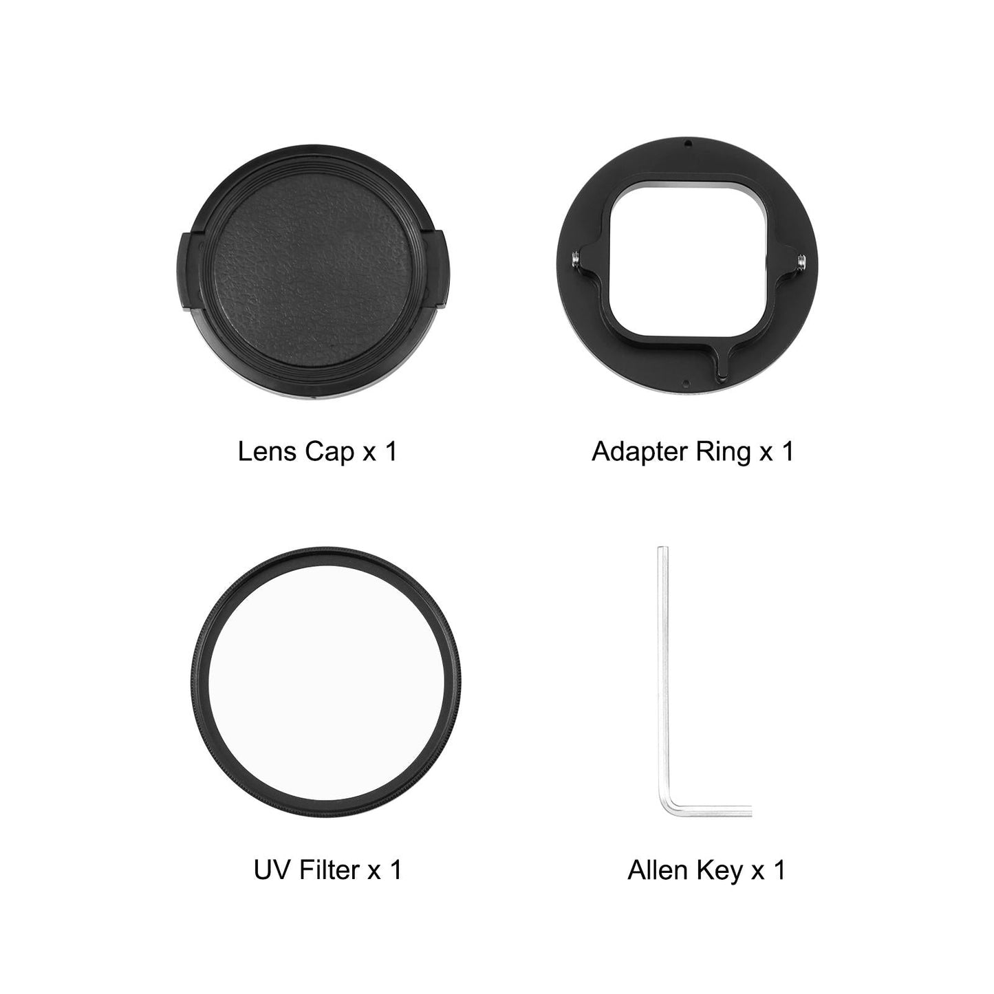 Gopro Compatible 52mm Uv Filter with Adapter Ring