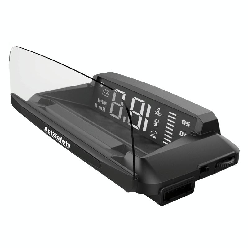 3.7 Inch Car Obd Hud Display Water & Voltage Alarm