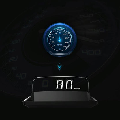 3.7 Inch Car Obd Hud Display Water & Voltage Alarm