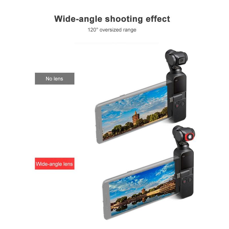 5-in-1 Super Wide Angle Lens with Macro Cpl and Nd16 Filters for Dji Pocket
