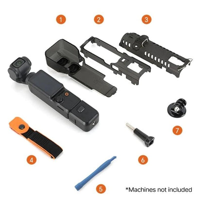 Rcstq Protective Case For Dji Osmo Pocket Anti Dislodgement Strap & Storage Shell