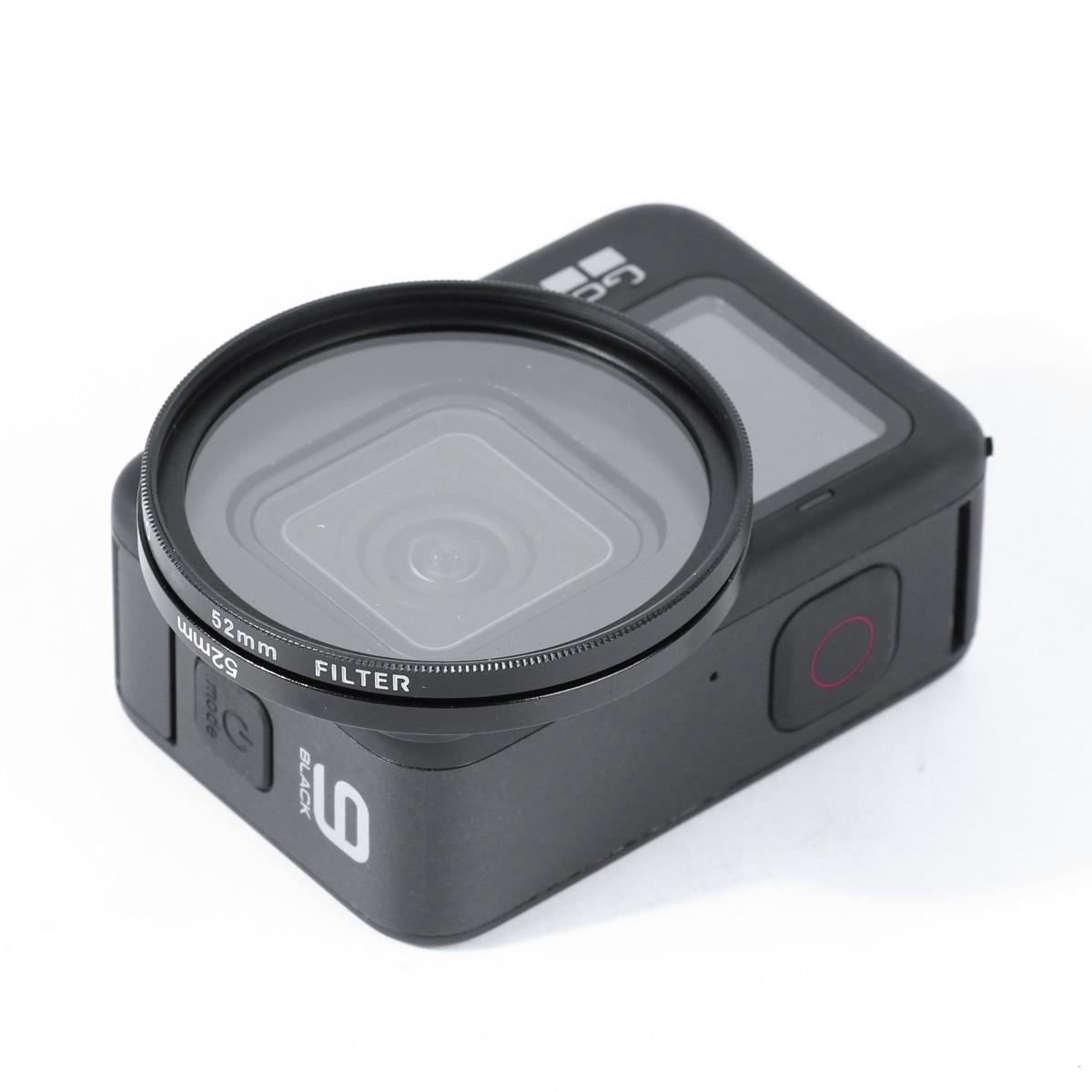 52mm 10-in-1 Professional Lens Filter Kit for Gopro Hero10 / 9 with Adapter Ring and Cap