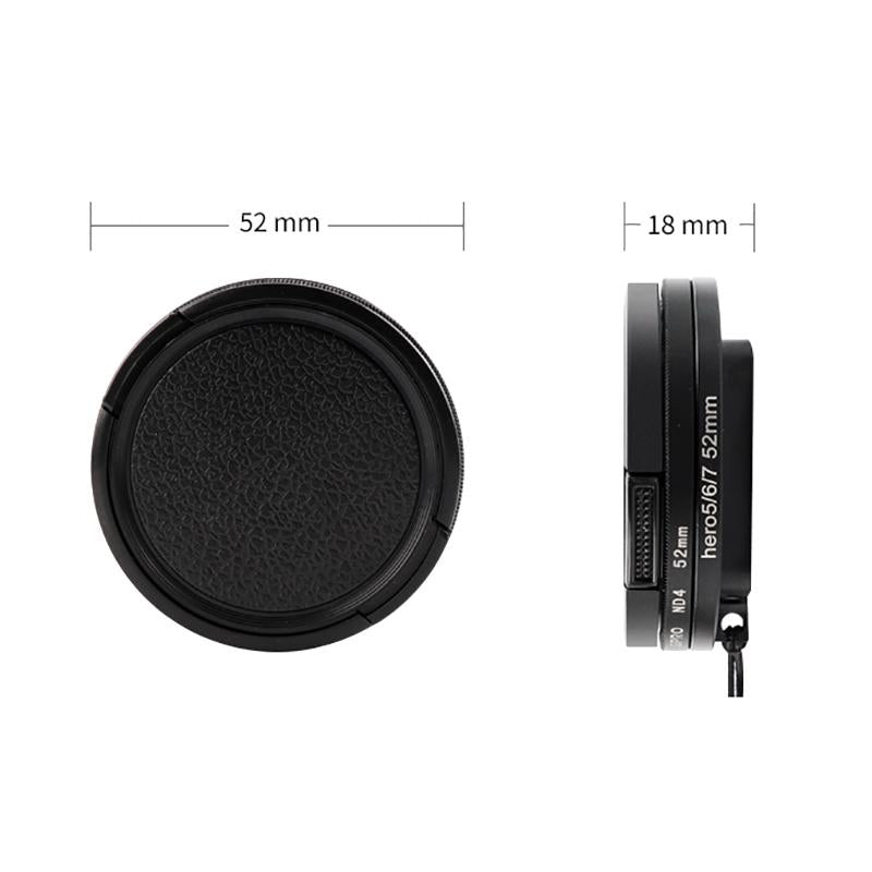 52mm Professional Filter Set for Gopro Hero 7 / 6 / 5 with Adapter and Lens Cap
