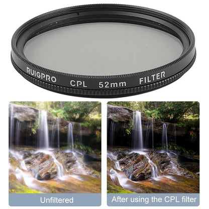 52mm Professional Filter Set for Gopro Hero 7 / 6 / 5 with Adapter and Lens Cap