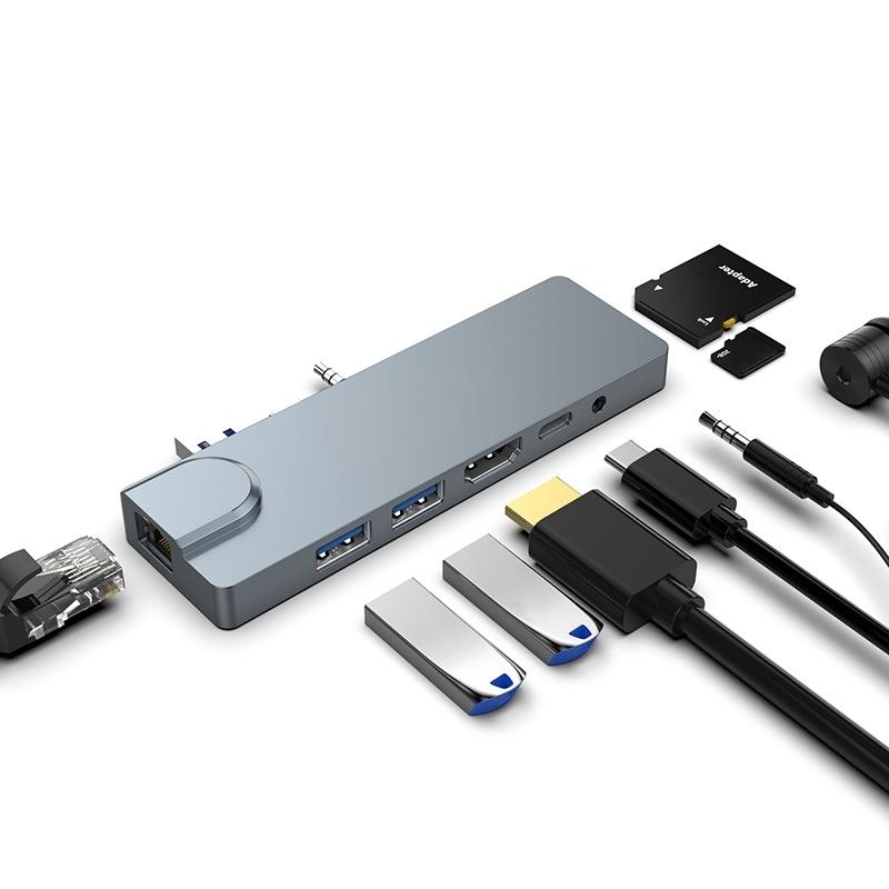 8-In-1 Pd Hub For Surface Pro 3 / 4 / Go