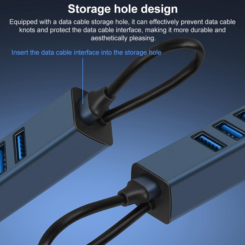 Usb3.0 + Triple Usb2.0 4-In-1 Hub Adapter