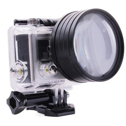 58mm Close Up Lens Filter Set for Gopro Hero3 - 6-in-1 Macro Adapter Ring