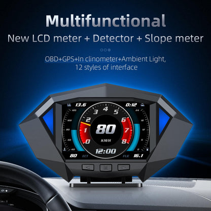 Smart Car Obd2 Gps Hud Speedometer 3.5 Inch Display