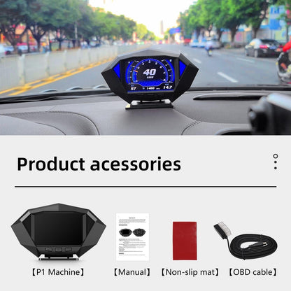 Smart Car Obd2 Gps Hud Speedometer 3.5 Inch Display