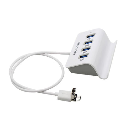 4-In-1 Micro Usb / Usb To 4 Usb 2.0 Otg Docking Station With Stand