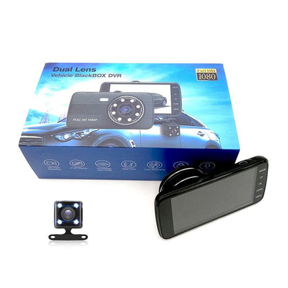 1080p Hd Dual Record Night Vision Driving Recorder - 4 Inch