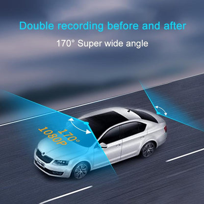 1080p Hd Dual Record Night Vision Driving Recorder - 4 Inch