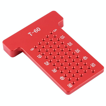 Woodworking T60 T-shaped Aluminum Ruler for Marking and Fixing