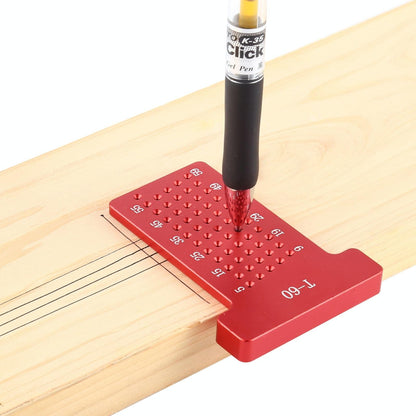 Woodworking T60 T-shaped Aluminum Ruler for Marking and Fixing
