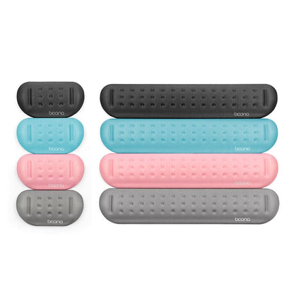 Silicone Memory Cotton Wrist Pad Massage Hole Keyboard Mouse Pad Style Large Keyboard Rest Blue