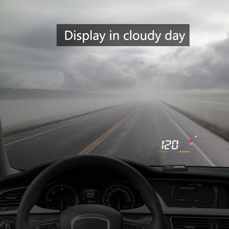 3.5 Inch Vehicle Head Up Display Car Speed Engine Revs Water Temp Voltage